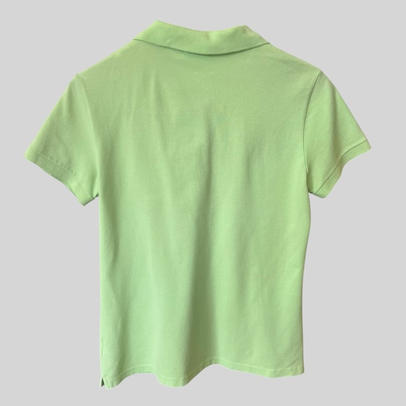 Lacoste Womens Key Lime Green 5 Button Polo Shirt. - Picture 2 of 5